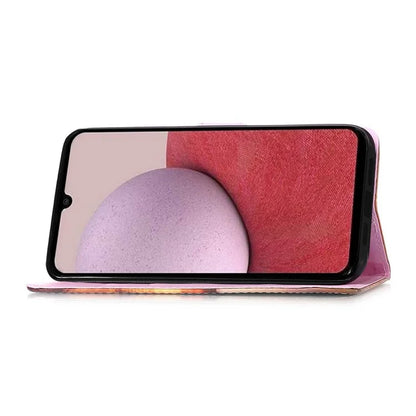YB Pattern Printing Leather Series-4 for Samsung Galaxy A35 5G Wallet Phone Case with Strap