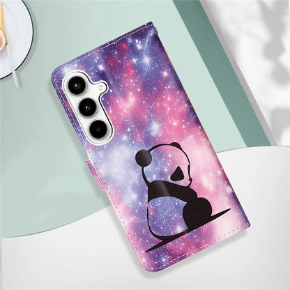 YB Pattern Printing Leather Series-4 for Samsung Galaxy A35 5G Wallet Phone Case with Strap