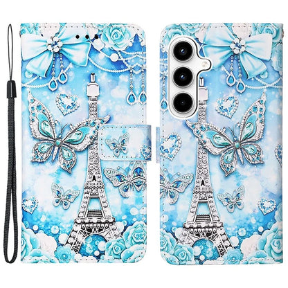 YB Pattern Printing Leather Series-4 for Samsung Galaxy A35 5G Wallet Phone Case with Strap