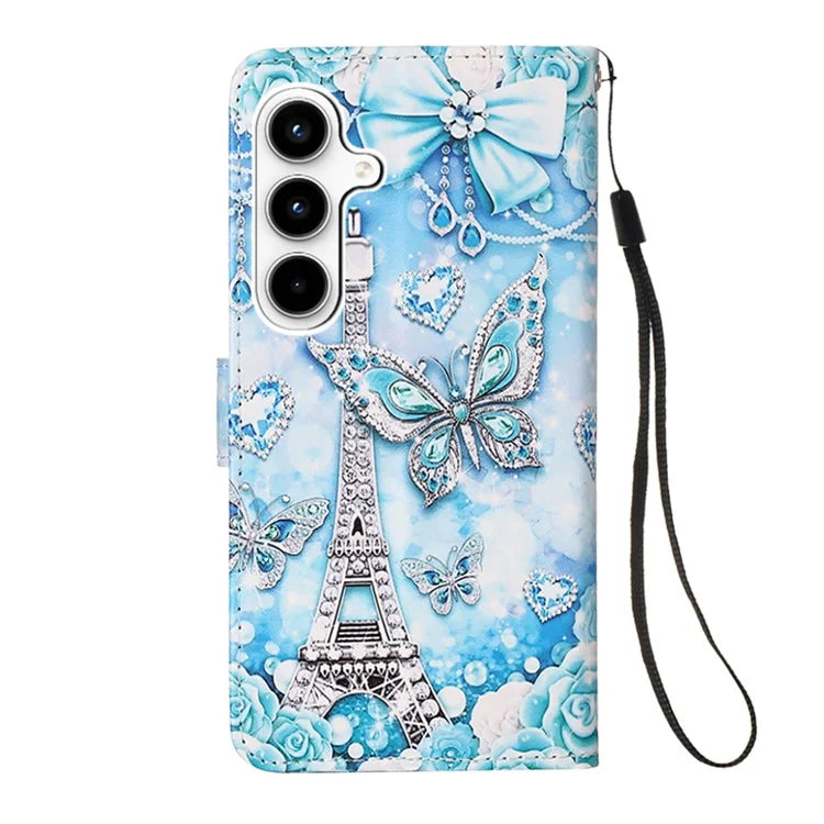 YB Pattern Printing Leather Series-4 for Samsung Galaxy A35 5G Wallet Phone Case with Strap