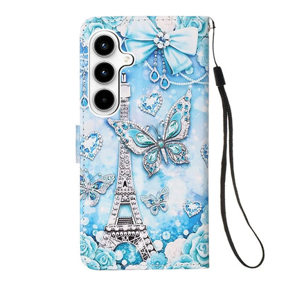 YB Pattern Printing Leather Series-4 for Samsung Galaxy A35 5G Wallet Phone Case with Strap