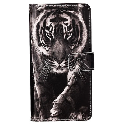 YB Pattern Printing Leather Series-4 for Samsung Galaxy A35 5G Wallet Phone Case with Strap