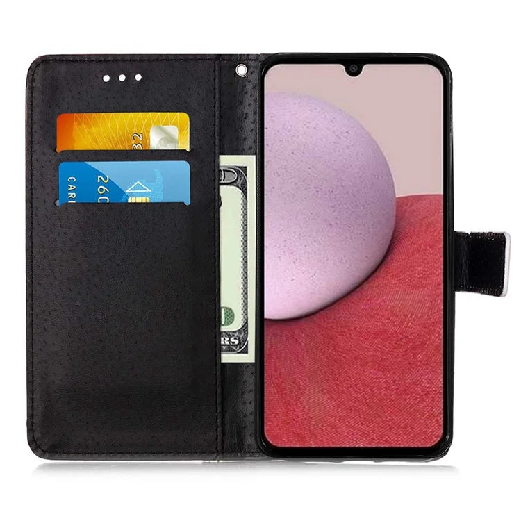 YB Pattern Printing Leather Series-4 for Samsung Galaxy A35 5G Wallet Phone Case with Strap