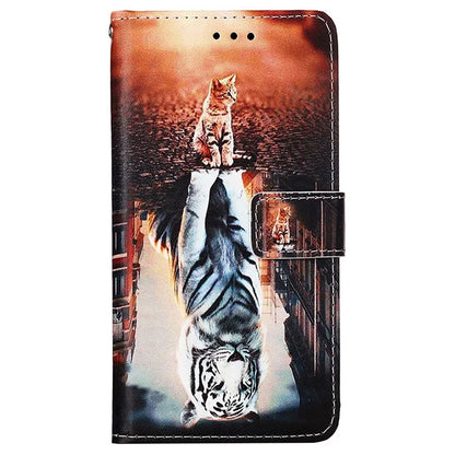 YB Pattern Printing Leather Series-4 for Samsung Galaxy A35 5G Wallet Phone Case with Strap