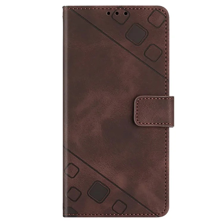 PT005 YB Imprinting Series-6 For Xiaomi Redmi 13C 4G / Poco C65 4G Wallet Leather Case with Strap