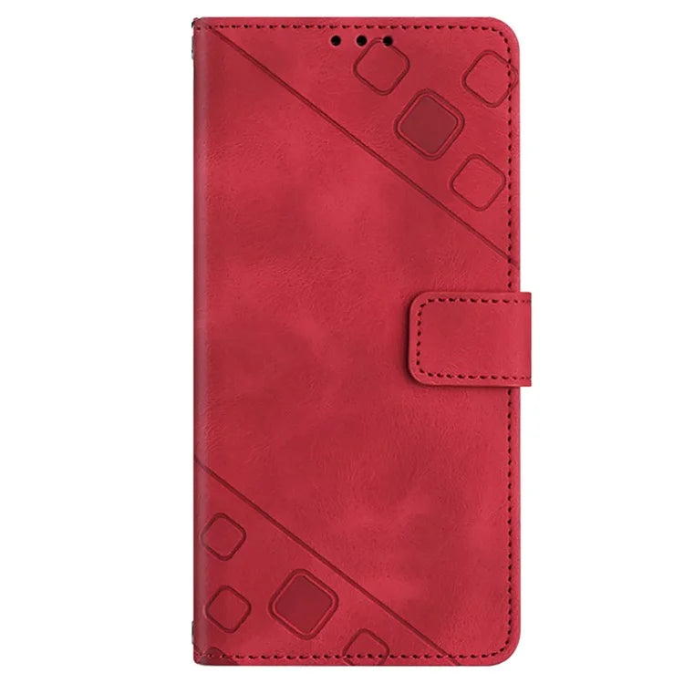 PT005 YB Imprinting Series-6 For Xiaomi Redmi 13C 4G / Poco C65 4G Wallet Leather Case with Strap