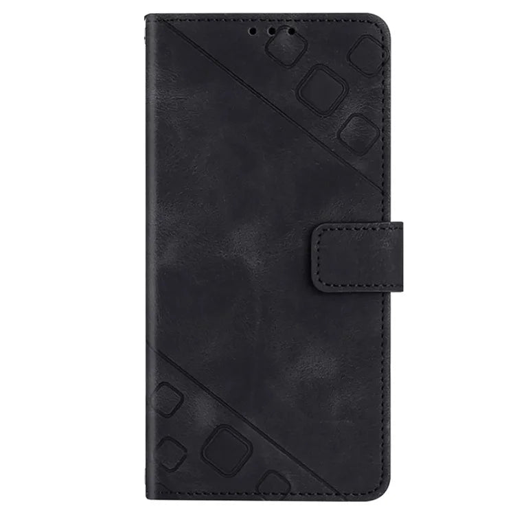 PT005 YB Imprinting Series-6 For Xiaomi Redmi 13C 4G / Poco C65 4G Wallet Leather Case with Strap