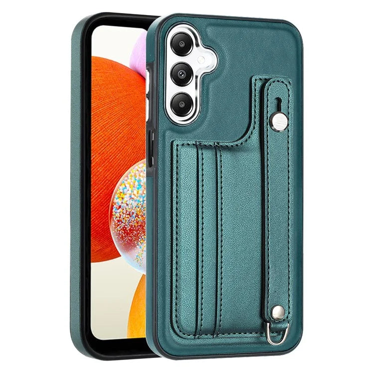 YB Leather Coating Series-5 For Samsung Galaxy A25 5G (Global) (161.0 x 76.5 x 8.3mm) Case Card Slots Phone Cover