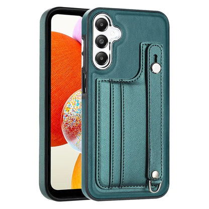 YB Leather Coating Series-5 For Samsung Galaxy A25 5G (Global) (161.0 x 76.5 x 8.3mm) Case Card Slots Phone Cover