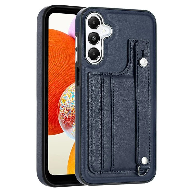 YB Leather Coating Series-5 For Samsung Galaxy A25 5G (Global) (161.0 x 76.5 x 8.3mm) Case Card Slots Phone Cover
