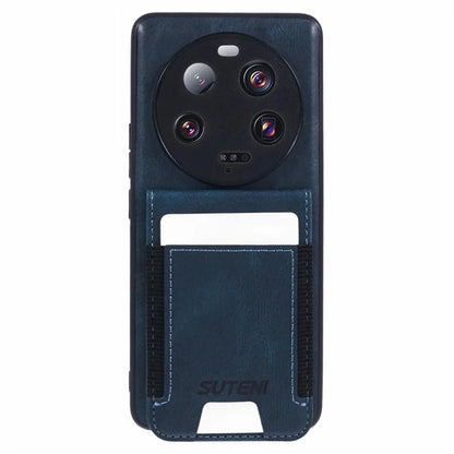 SUTENI H03 For Xiaomi 13 Ultra Case Leather+TPU Back Phone Cover with Card Holder