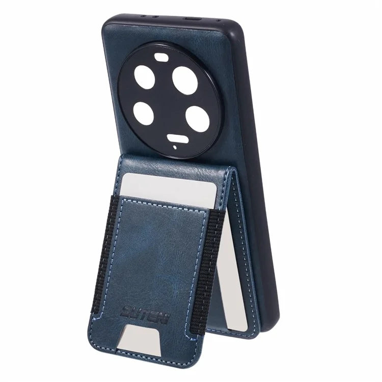 SUTENI H03 For Xiaomi 13 Ultra Case Leather+TPU Back Phone Cover with Card Holder