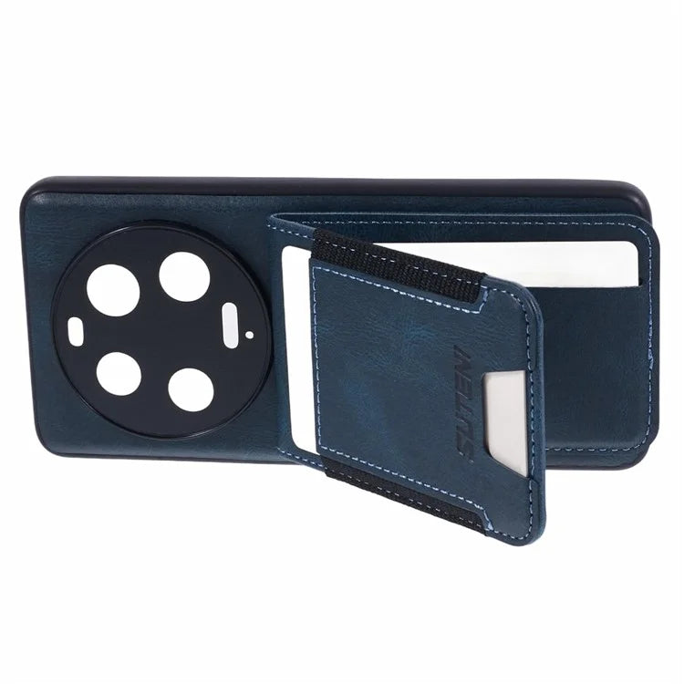 SUTENI H03 For Xiaomi 13 Ultra Case Leather+TPU Back Phone Cover with Card Holder