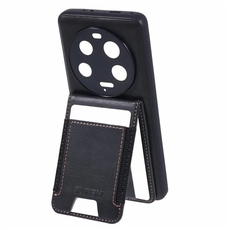 SUTENI H03 For Xiaomi 13 Ultra Case Leather+TPU Back Phone Cover with Card Holder