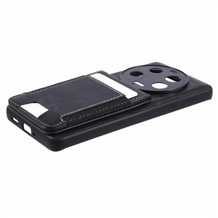 SUTENI H03 For Xiaomi 13 Ultra Case Leather+TPU Back Phone Cover with Card Holder