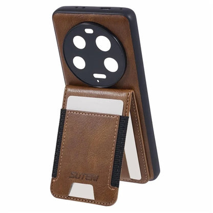 SUTENI H03 For Xiaomi 13 Ultra Case Leather+TPU Back Phone Cover with Card Holder