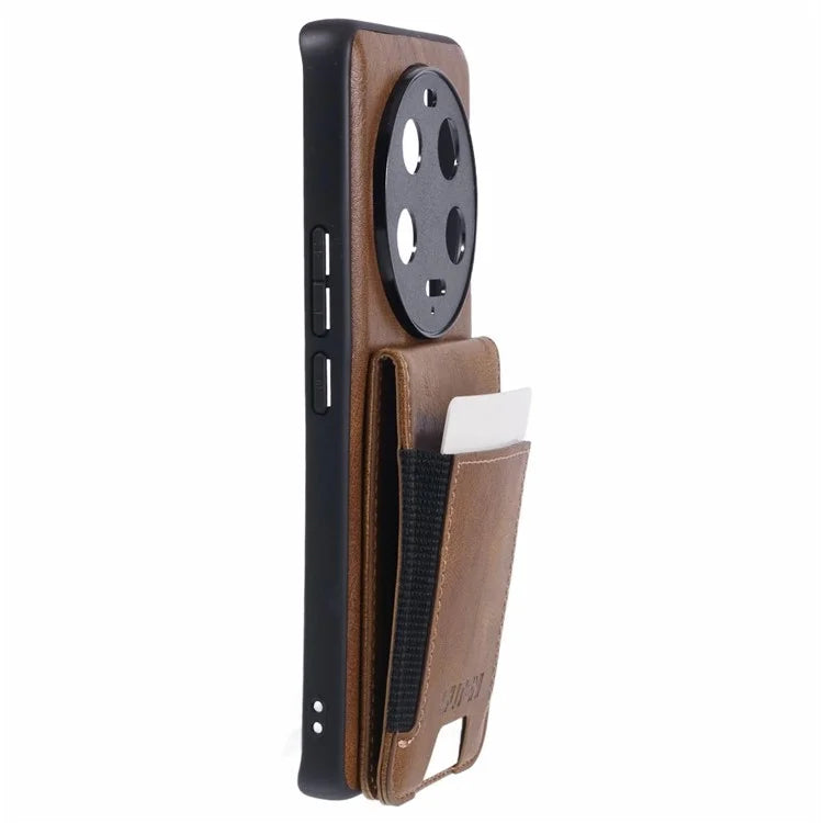 SUTENI H03 For Xiaomi 13 Ultra Case Leather+TPU Back Phone Cover with Card Holder