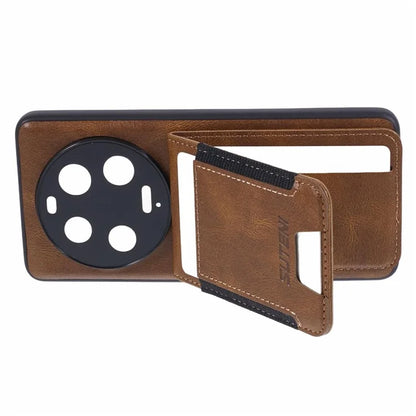 SUTENI H03 For Xiaomi 13 Ultra Case Leather+TPU Back Phone Cover with Card Holder
