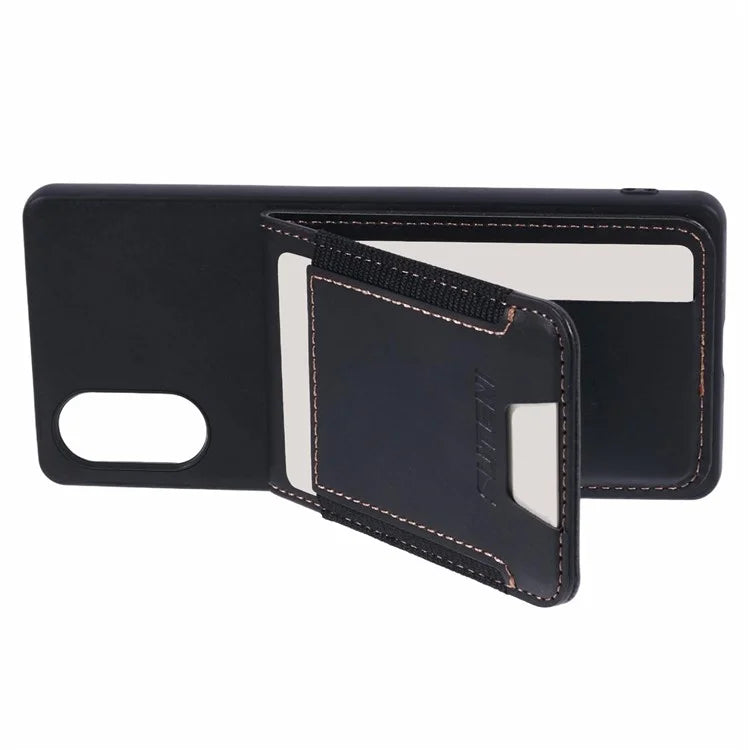 SUTENI H03 For Sony Xperia 5 V Phone Case Scratch-proof Leather+TPU Kickstand Shell