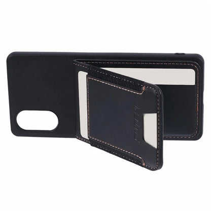 SUTENI H03 For Sony Xperia 5 V Phone Case Scratch-proof Leather+TPU Kickstand Shell