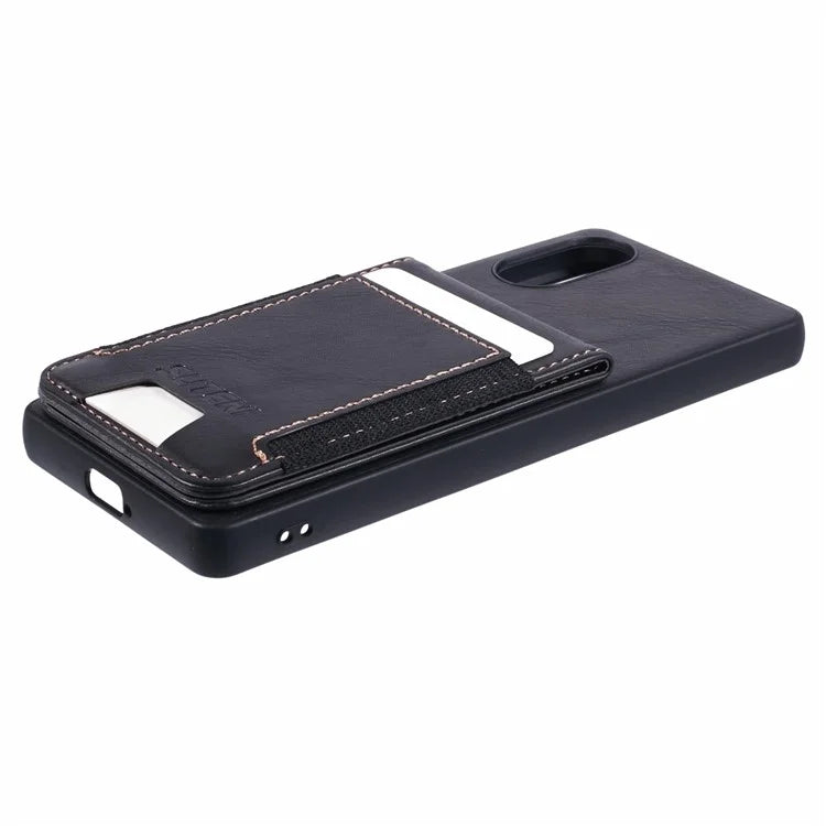 SUTENI H03 For Sony Xperia 5 V Phone Case Scratch-proof Leather+TPU Kickstand Shell