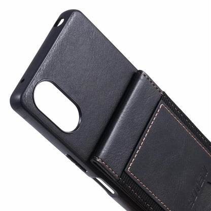 SUTENI H03 For Sony Xperia 5 V Phone Case Scratch-proof Leather+TPU Kickstand Shell