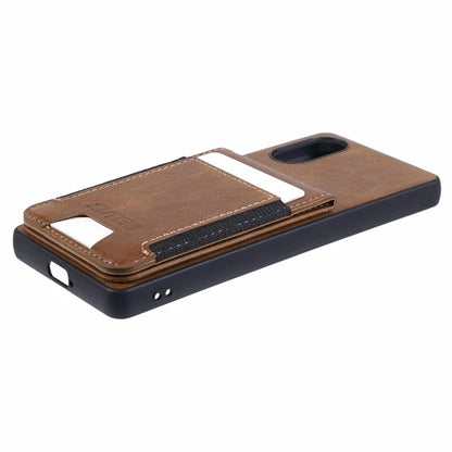 SUTENI H03 For Sony Xperia 5 V Phone Case Scratch-proof Leather+TPU Kickstand Shell