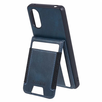 SUTENI H03 For Sony Xperia 5 V Phone Case Scratch-proof Leather+TPU Kickstand Shell