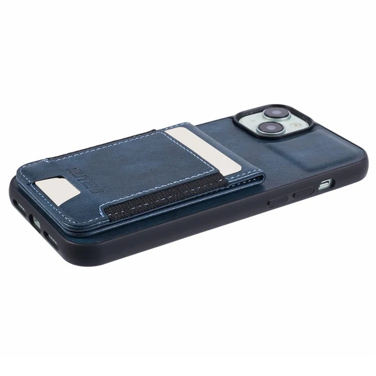 SUTENI H03 For iPhone 14 Plus Back Phone Cover PU Leather Vertical Flip Kickstand Case