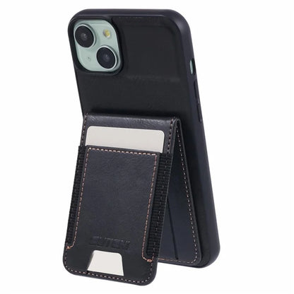 SUTENI H03 For iPhone 14 Plus Back Phone Cover PU Leather Vertical Flip Kickstand Case