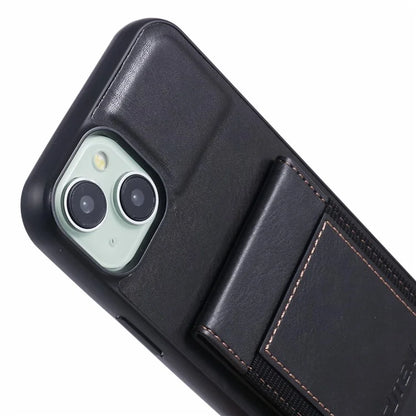 SUTENI H03 For iPhone 14 Plus Back Phone Cover PU Leather Vertical Flip Kickstand Case