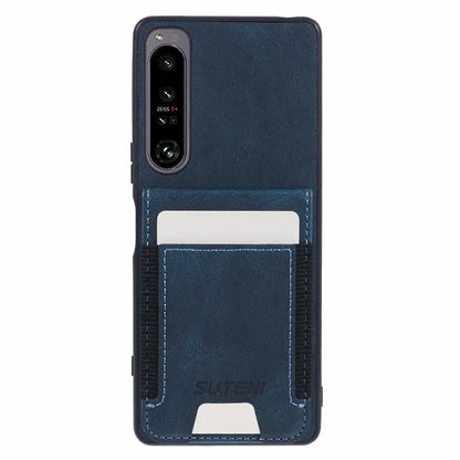 SUTENI H03 For Sony Xperia 1 IV 5G Case Card Slots Leather Back Cover