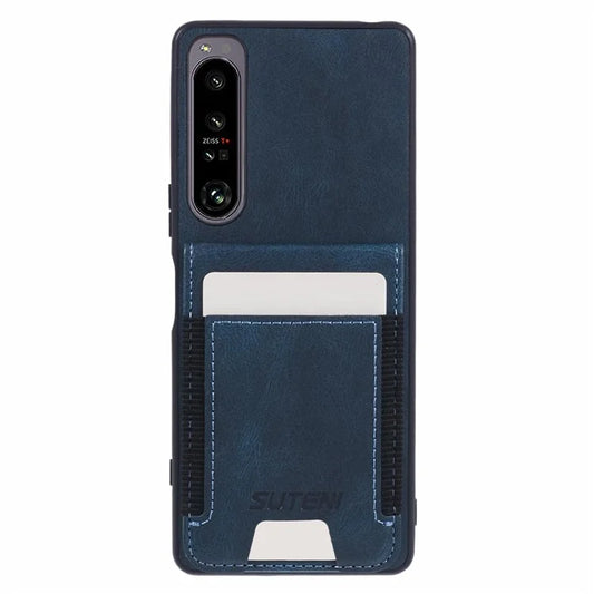 SUTENI H03 For Sony Xperia 1 IV 5G Case Card Slots Leather Back Cover