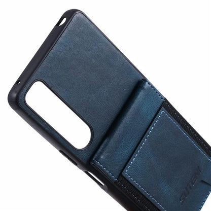 SUTENI H03 For Sony Xperia 1 IV 5G Case Card Slots Leather Back Cover