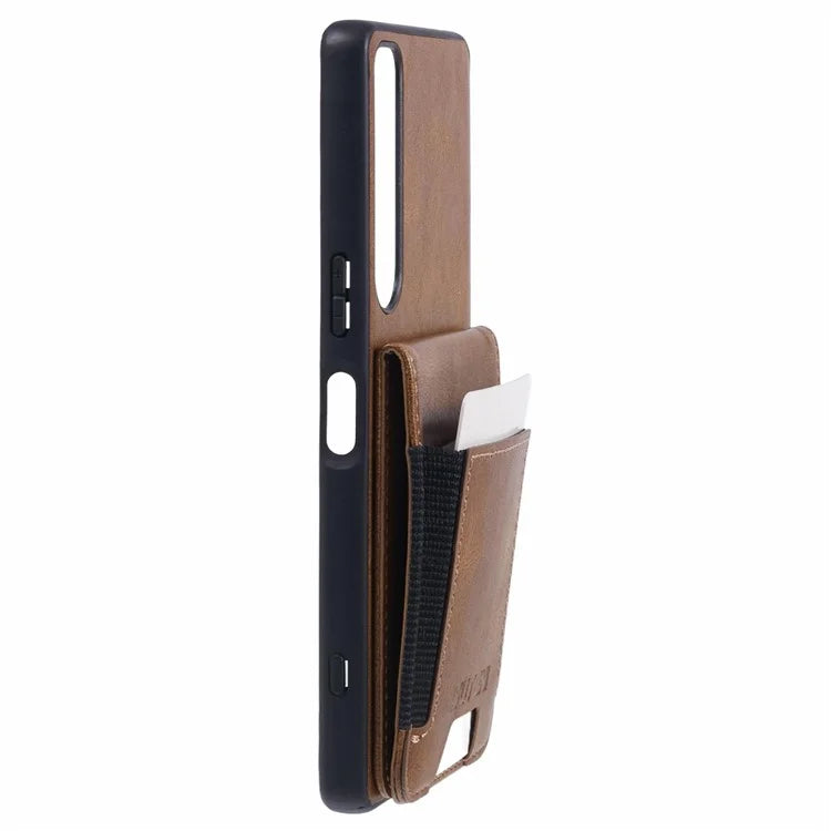 SUTENI H03 For Sony Xperia 1 IV 5G Case Card Slots Leather Back Cover