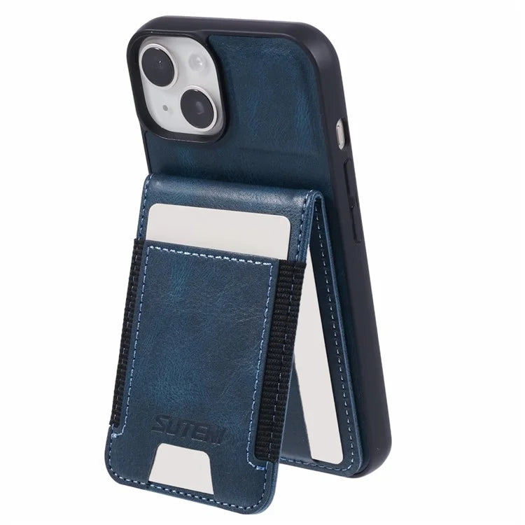 SUTENI H03 For iPhone 13 Case PU Leather+TPU TPU Shockproof Shell with Card Holders