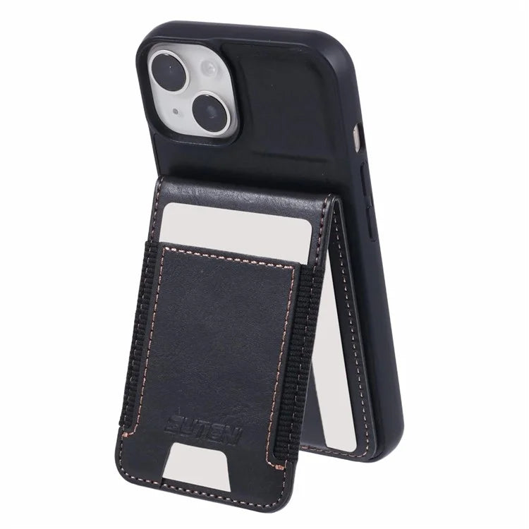 SUTENI H03 For iPhone 13 Case PU Leather+TPU TPU Shockproof Shell with Card Holders