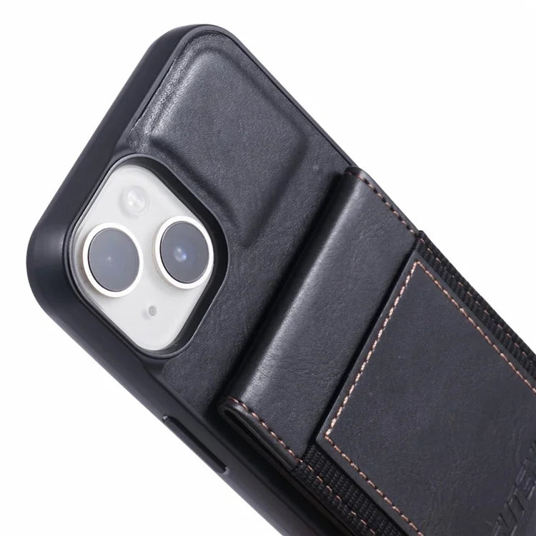 SUTENI H03 For iPhone 13 Case PU Leather+TPU TPU Shockproof Shell with Card Holders