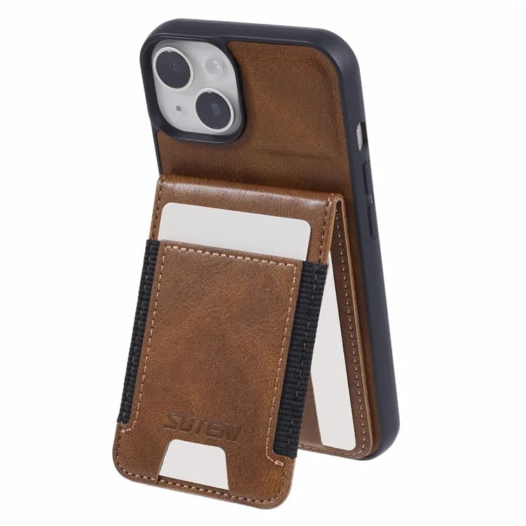 SUTENI H03 For iPhone 14 Case Card Holder Kickstand Protective Cover