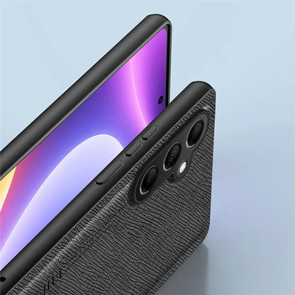 For 	Samsung Galaxy A34 5G Case Cross Texture Leather+TPU Phone Cover Support Magnetic Car Holder