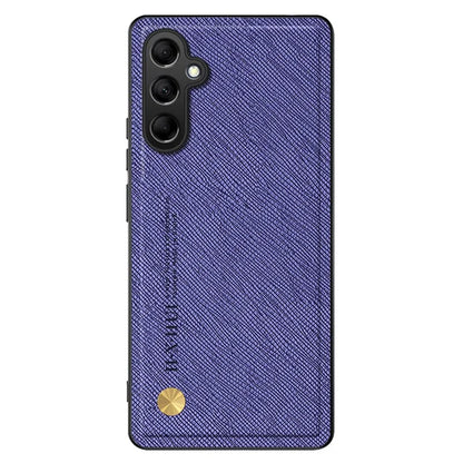 For Samsung Galaxy A05s 4G Back Phone Cover Cross Texture Business Style Case Built-in Metal Sheet