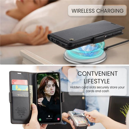 CASEME 023 Series For Samsung Galaxy A15 4G / A15 5G Phone Case RFID Blocking Litchi Texture Cover
