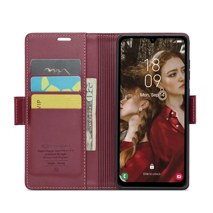 CASEME 023 Series For Samsung Galaxy A15 4G / A15 5G Phone Case RFID Blocking Litchi Texture Cover