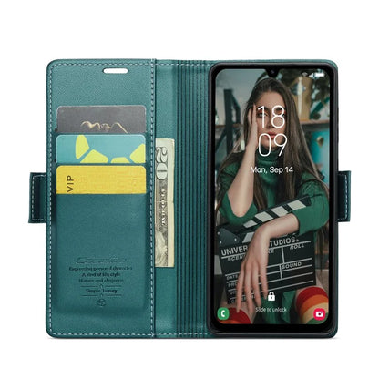 CASEME 023 Series For Samsung Galaxy A15 4G / A15 5G Phone Case RFID Blocking Litchi Texture Cover