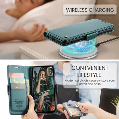 CASEME 023 Series For Samsung Galaxy A15 4G / A15 5G Phone Case RFID Blocking Litchi Texture Cover