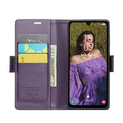 CASEME 023 Series For Samsung Galaxy A15 4G / A15 5G Phone Case RFID Blocking Litchi Texture Cover