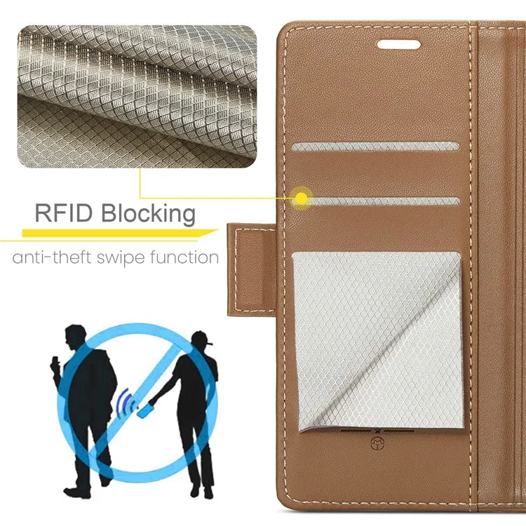 CASEME 023 Series For Samsung Galaxy A15 4G / A15 5G Phone Case RFID Blocking Litchi Texture Cover
