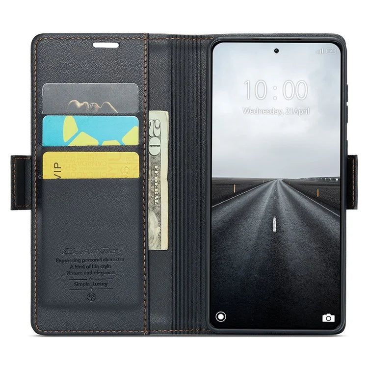 CASEME 023 Series For Xiaomi 14 Pro Case RFID Blocking Glossy Stand Phone Cover
