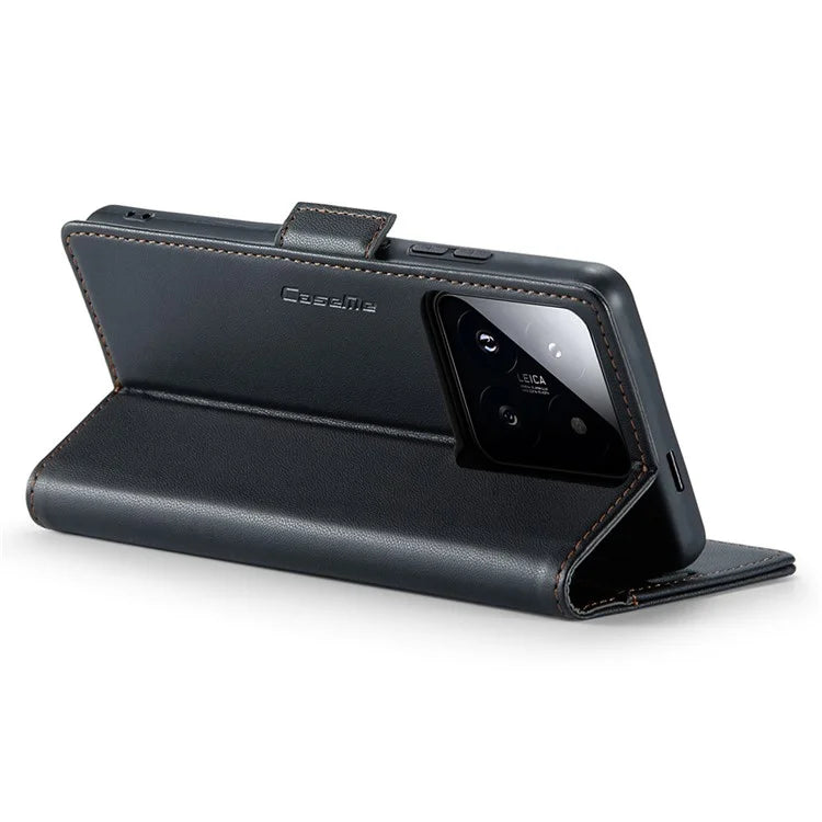 CASEME 023 Series For Xiaomi 14 Pro Case RFID Blocking Glossy Stand Phone Cover