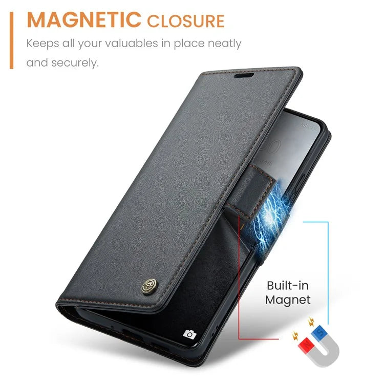 CASEME 023 Series For Xiaomi 14 Pro Case RFID Blocking Glossy Stand Phone Cover